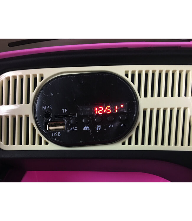 Volkswagen Beetle Oldtimer, 12 volt kinderauto met rubberen banden en meer!