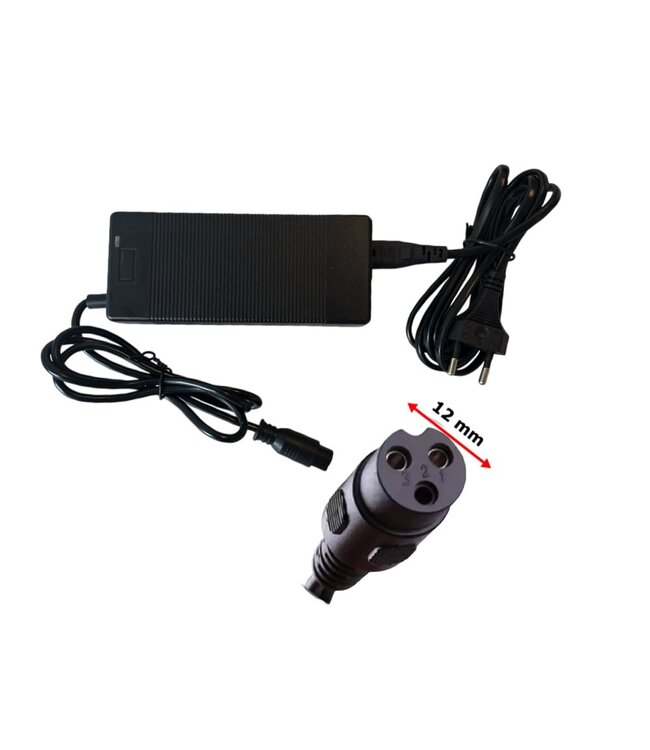 36 volt 2Ah oplader, GX16 3-gats aansluiting