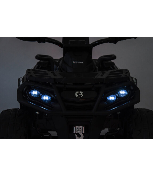 CAN-AM Outlander 2 places, 4x4, Quad 24 volts avec pneus en caoutchouc et siège en cuir
