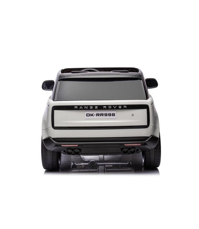 2-persoons Range Rover, 24 volt elektrische kinderauto, MP4-scherm, rubberen banden, leder zitting