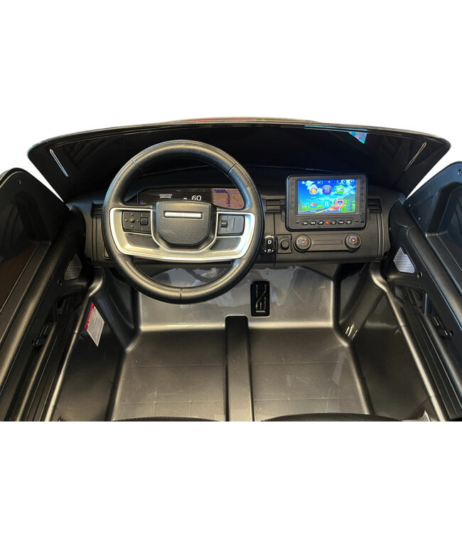Range Rover 2 places, voiture électrique pour enfants 24 volts, écran MP4, pneus en caoutchouc, siège en cuir
