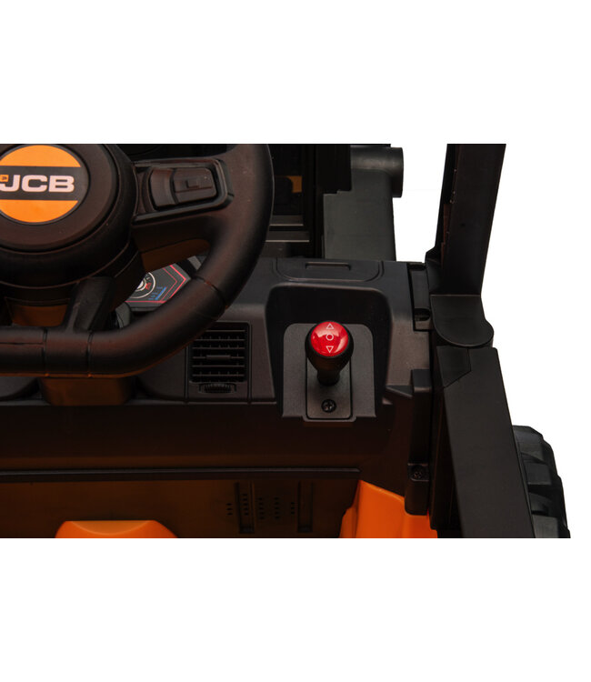 JCB Heftruck, 12v elektrische kindervoertuig met EVA banden en heffunctie