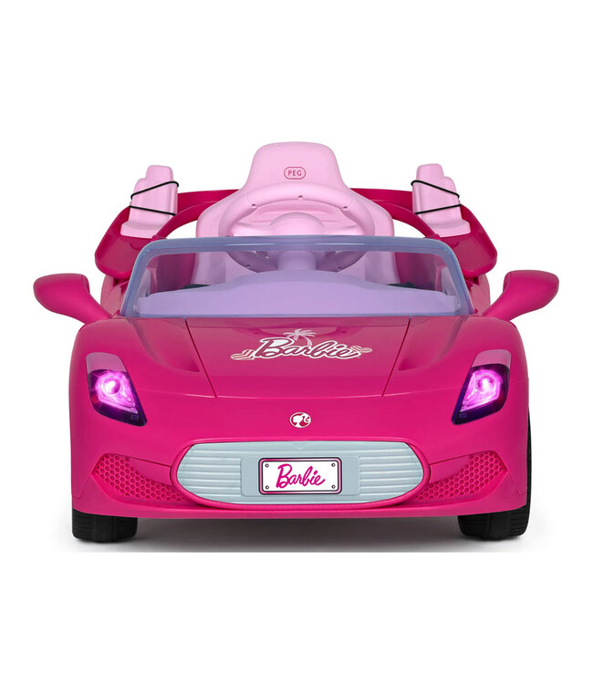 Barbie Voiture violette convertible avec toit ouvrant, Véhicule éle