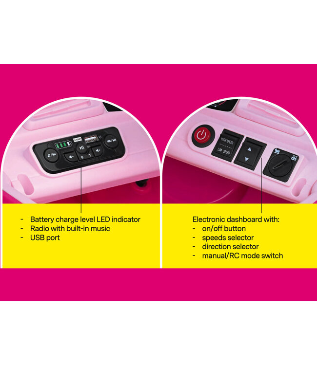 Barbie 12V Electric Ride-On Car with real Barbies