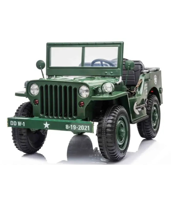 24V Army Jeep, Willy's Jeep, 3 Sitzplätze
