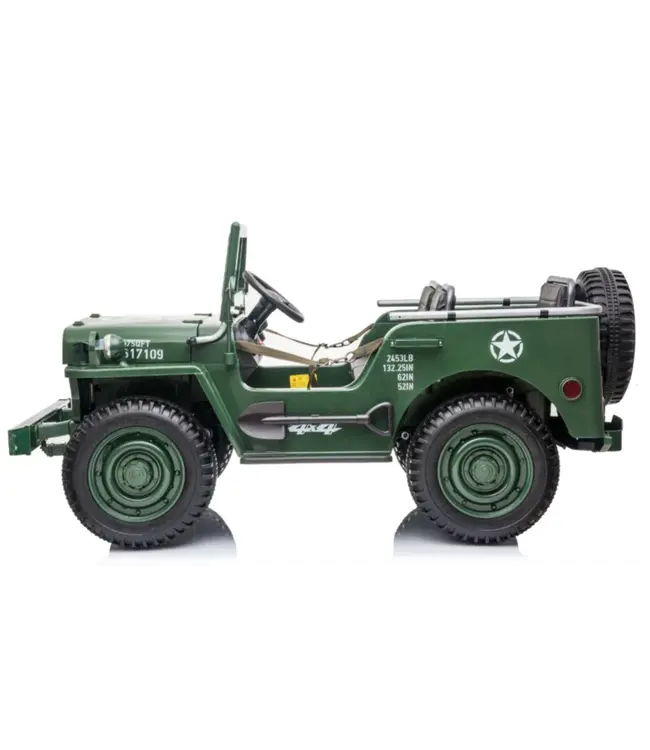24V Army Jeep, Willy's Jeep, 3 Sitzplätze
