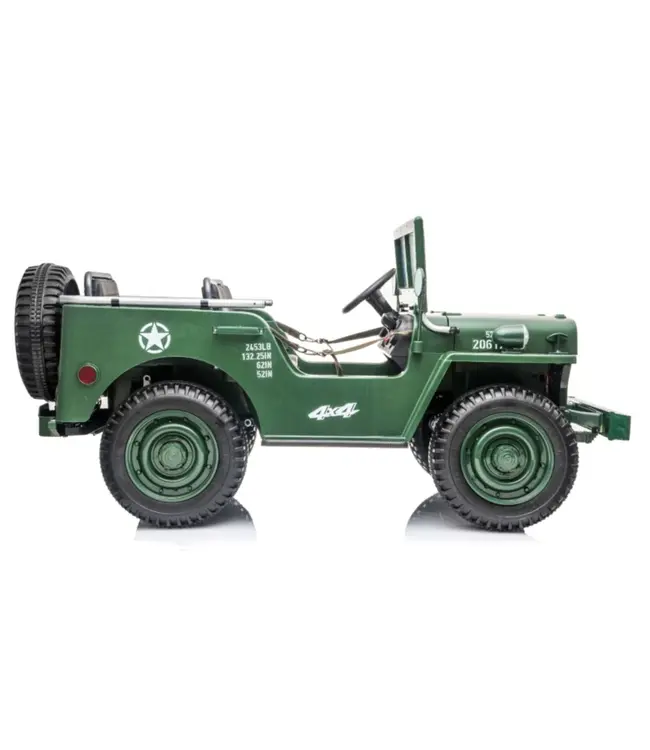 24V Army Jeep, Willy's Jeep, 3 Sitzplätze