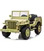 24V Jeep Army, Willy's jeep desert Fox, 3 zitplaatsen