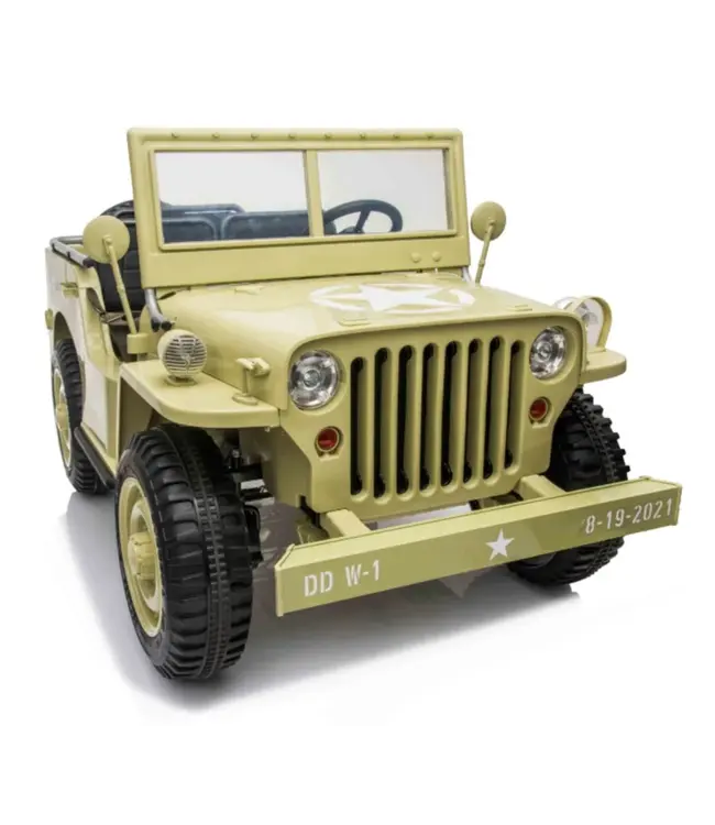 24V Army Jeep, Willy's Jeep desert Fox, 3 Sitzplätze