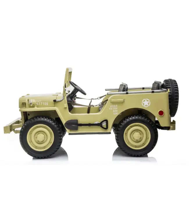 24V Army Jeep, Willy's Jeep desert Fox, 3 seats