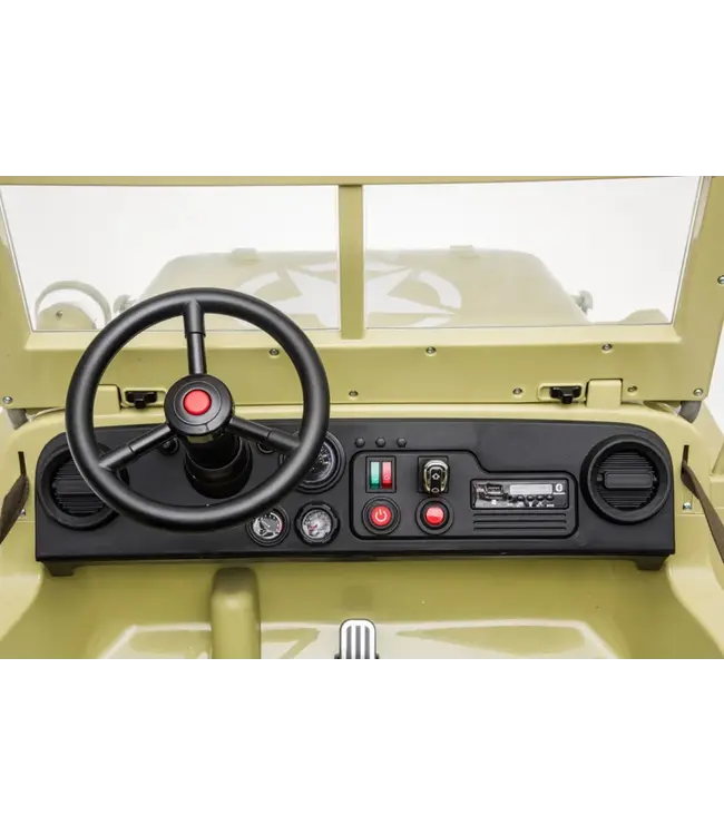 24V Army Jeep, Willy's Jeep desert Fox, 3 Sitzplätze