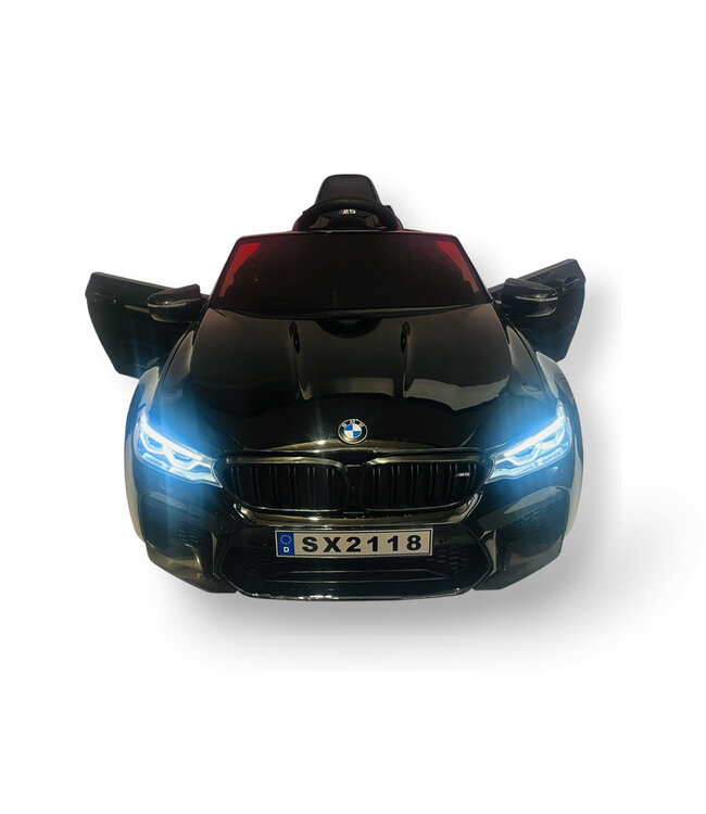 BMW M5,Lithium, Leder zitje, Rubberen banden, Kinder Accu Auto!