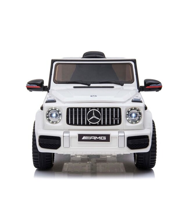 Mercedes G63 AMG, 12V Kinderauto mit Lithium-Akku, Gummireifen, Ledersitz und mehr