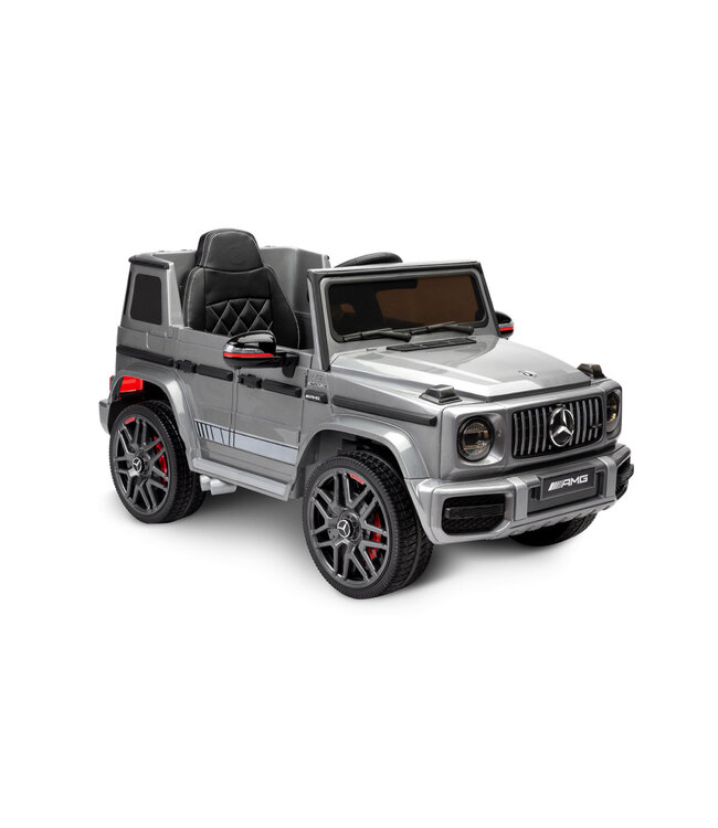 Mercedes G63 AMG, 12V Kinderauto mit Lithium-Akku, Gummireifen, Ledersitz und mehr