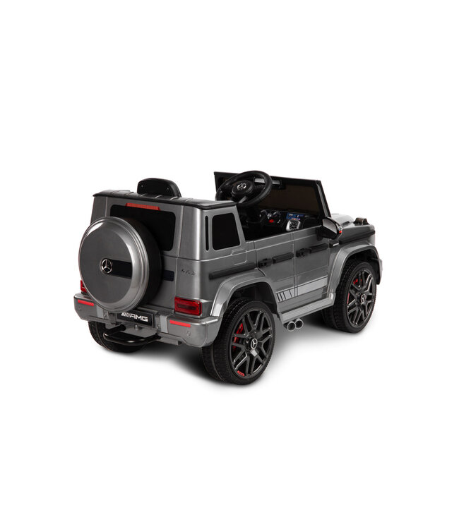 Mercedes G63 AMG, 12V Kinderauto mit Lithium-Akku, Gummireifen, Ledersitz und mehr