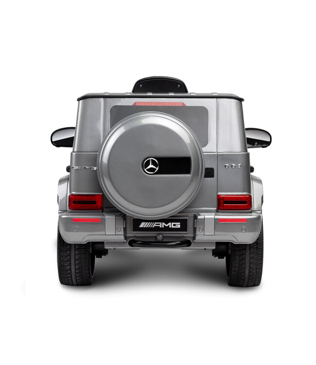 Mercedes G63 AMG, 12V Kinderauto mit Lithium-Akku, Gummireifen, Ledersitz und mehr