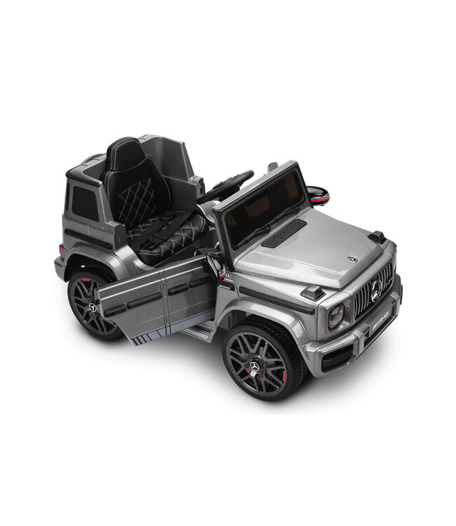 Mercedes G63 AMG, 12V Kinderauto mit Lithium-Akku, Gummireifen, Ledersitz und mehr