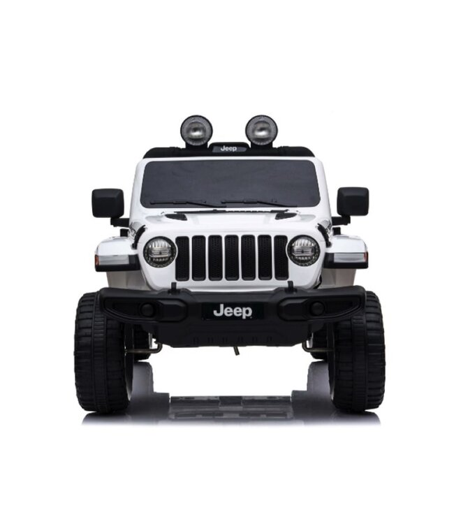 Jeep Wrangler Rubicon, 12V Kinderauto mit Lithium-Akku, Gummireifen und Kunstledersitz