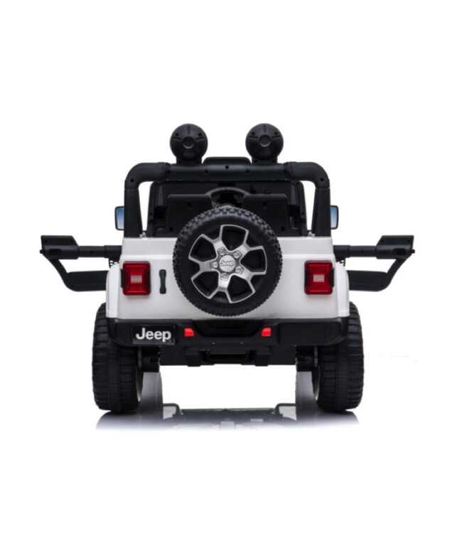 Jeep Wrangler Rubicon, 12V Kinderauto mit Lithium-Akku, Gummireifen und Kunstledersitz