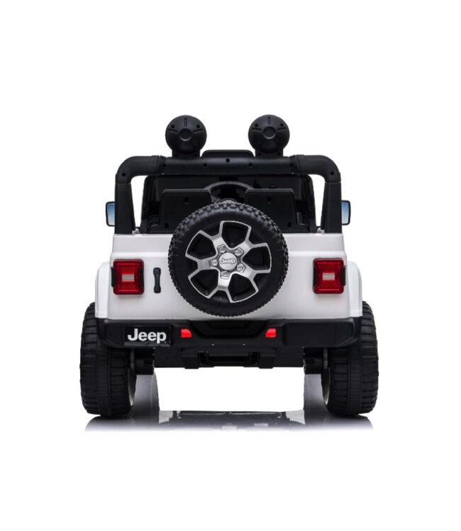 Jeep Wrangler Rubicon, 12V Kinderauto mit Lithium-Akku, Gummireifen und Kunstledersitz
