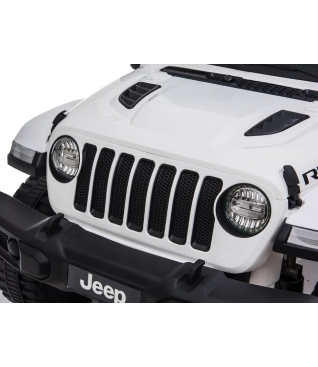 Jeep Wrangler Rubicon, 12V Kinderauto mit Lithium-Akku, Gummireifen und Kunstledersitz