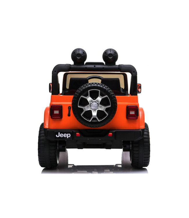 Jeep Wrangler Rubicon, 12V Kinderauto mit Lithium-Akku, Gummireifen und Kunstledersitz