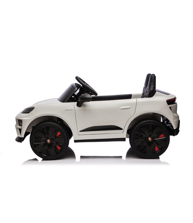 Porsche Macan Turbo Elektro-Kinderauto mit Lithium-Akku, Musikmodul, Gummireifen und mehr.