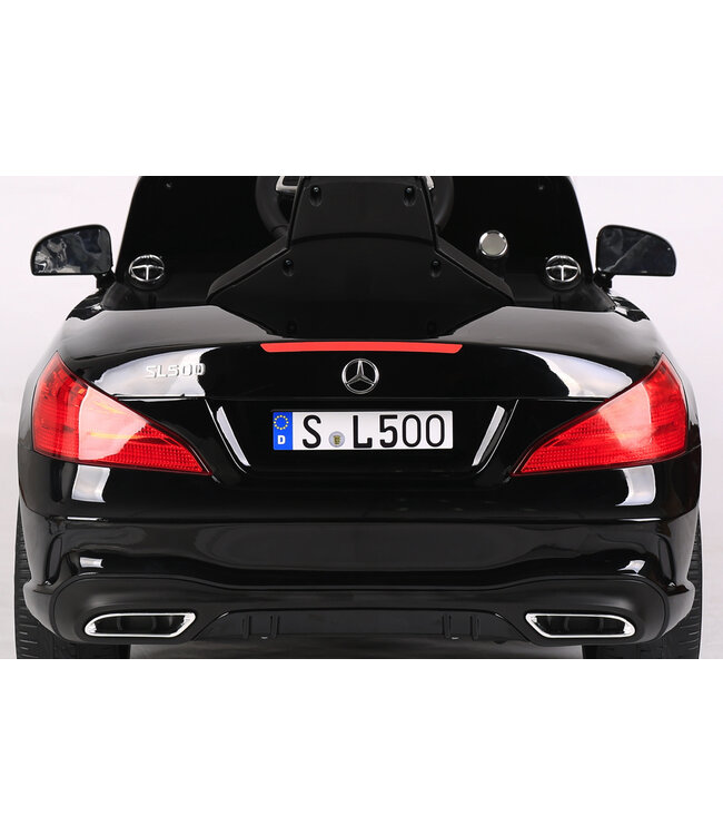 Mercedes SL500, 12-Volt Elektro-Kinderauto mit einem Lithium-Akku, Gummireifen, Kunstledersitz und mehr!