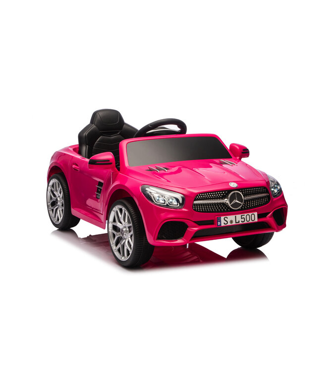 Mercedes SL500, 12-Volt Elektro-Kinderauto mit einem Lithium-Akku, Gummireifen, Kunstledersitz und mehr!