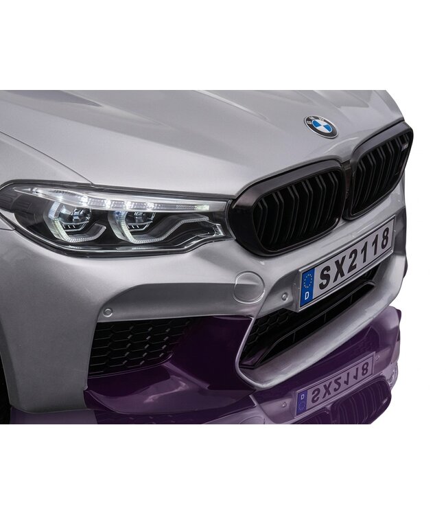 BMW M5, Siège en cuir, Pneus en caoutchouc, Voiture à batterie pour enfants !