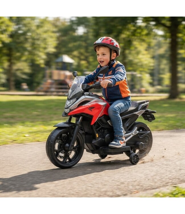 Honda NC750X, moto électrique pour enfants 12 volts avec pneus en caoutchouc et plus encore !