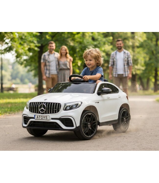 MERCEDES-BENZ GLC 63, elektrisches Batterieauto mit Musikmodul und mehr!