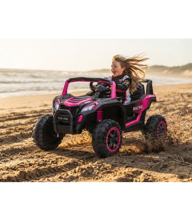 Beach Buggy, voiture électrique pour enfants 12 volts avec pneus EVA et siège en cuir artificiel !