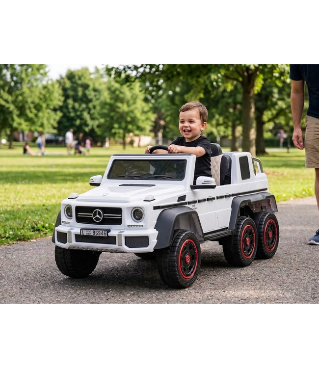 Mercedes-Benz G63 6x6, 12v with rubber tires and more!