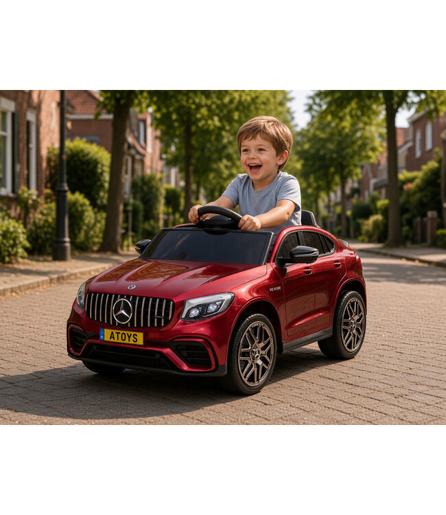 MERCEDES-BENZ GLC 63, elektrische Accu Auto met muziek module en meer!