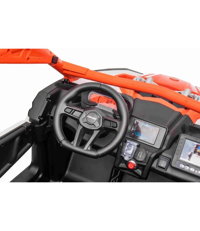 Can-Am Maverick 24V 2-seater 4WD buggy orange with MP4 screen