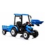 GIGA Tractor with Front Loader + Trailer 24V Blue