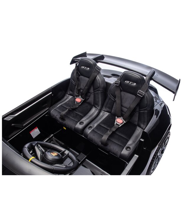 Porsche 911 GT3 2-Seater 24V 4WD Black with 7-inch MP4 Screen