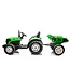 Electric Tractor with Tipping Trailer 24V Green