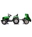 Electric Tractor with Tipping Trailer 24V Green