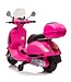 Vespa GTS Super 12V electric kids' scooter pink with windscreen