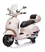 Vespa GTS Super 12V elektrische kinderscooter wit met windscherm