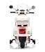Vespa GTS Super 12V elektrische kinderscooter wit met windscherm