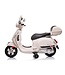Vespa GTS Super 12V elektrische kinderscooter wit met windscherm