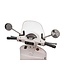 Vespa GTS Super 12V electric kids' scooter white with windscreen