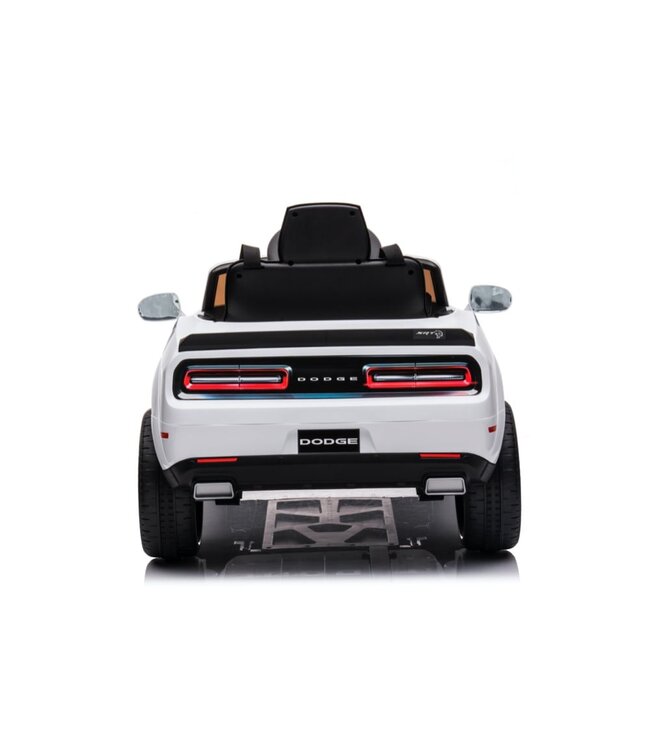 Dodge Challenger SRT, voiture électrique pour enfants 12 volts, siège en cuir, pneus en caoutchouc, voiture à batterie pour enfants !
