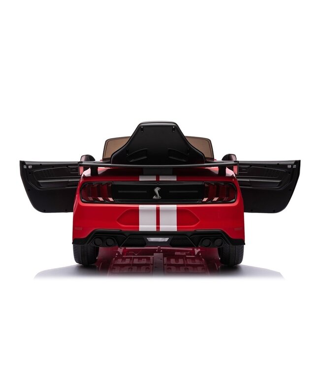 Ford Mustang GT500, 12 volt electric children's car with rubber tires, leather seat and more!
