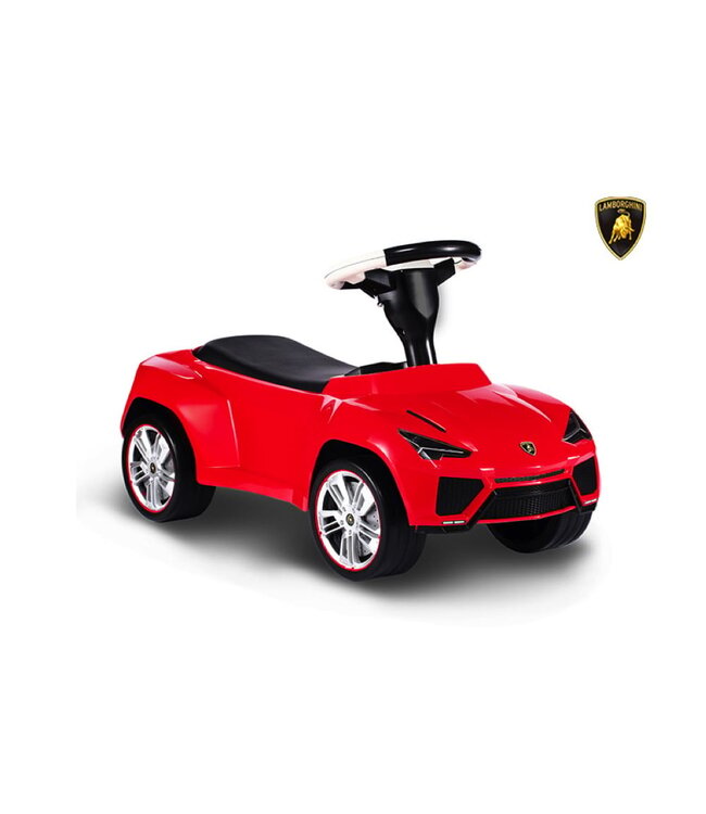 Voiture de course Lamborghini Urus avec pneus en caoutchouc.