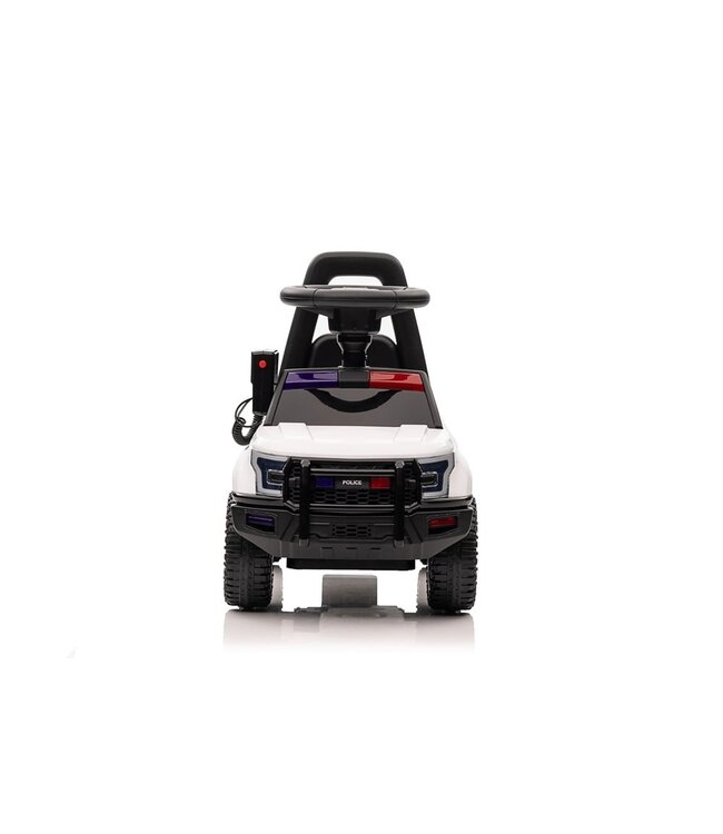 Voiture de police avec sirène lumineuse et véritable talkie-walkie