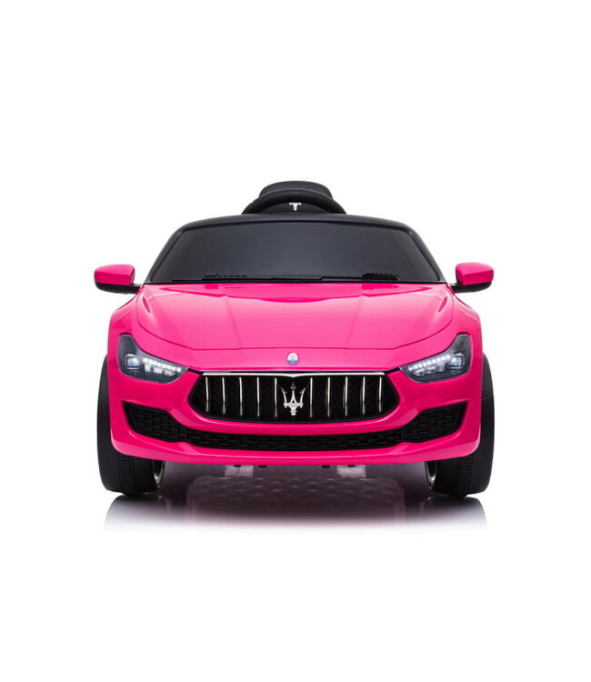 Maserati Ghibli, 12v elektrische kinderauto, rubberen banden, leder zitje.
